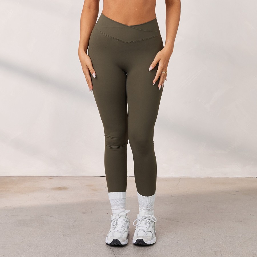 Apparel Lounge Leggings | Silhouette Crossover Leggings - Cedar