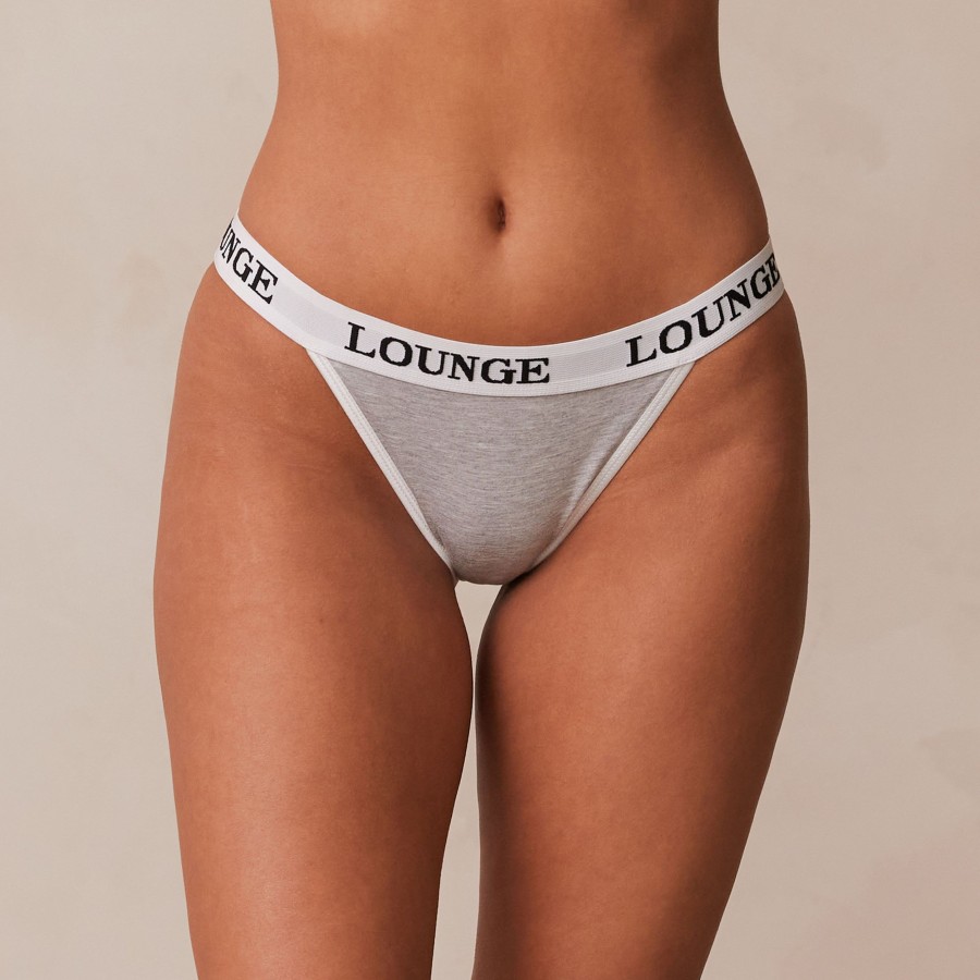 Bottoms Lounge Briefs | Bamboo Triangle Briefs - Grey