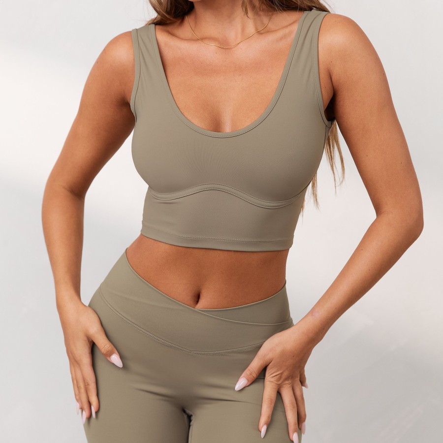 Apparel Lounge T-Shirts & Tops | Silhouette Crop Top - Dune