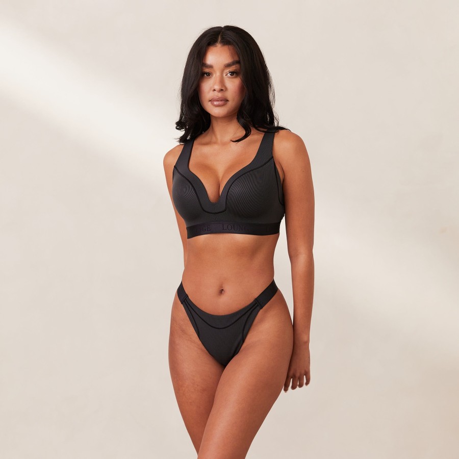 Bras Lounge Padded | Ribbed Mindful Bra - Black