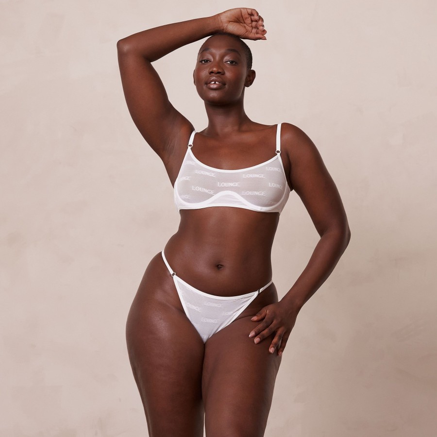 Bras Lounge Non&Padded | Bold Mesh Bra - White