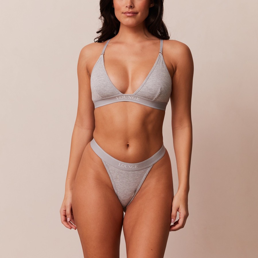 Bras Lounge Maternity & Nursing | Bamboo Minimal Triangle Bra - Grey