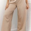 Sleep Lounge Pyjama Bottoms | Ruffle Pyjama Trousers - Mink