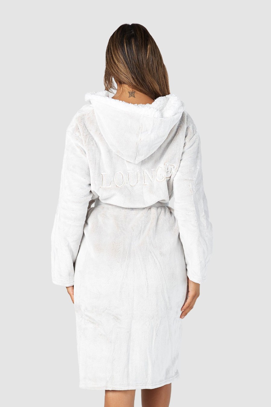 Sleep Lounge Dressing Gowns & Bathrobes | So Soft Luxury Dressing Gown - Mink