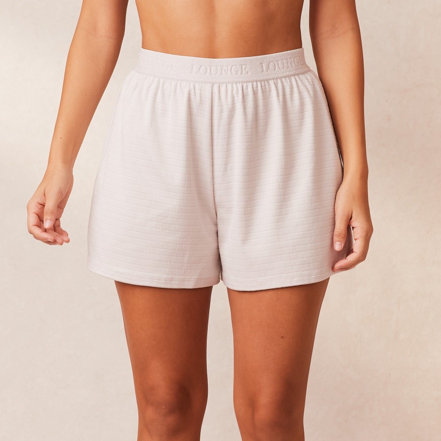 Apparel Lounge Loungewear | Classic Fleece Oversized Pyjama Shorts - Cream