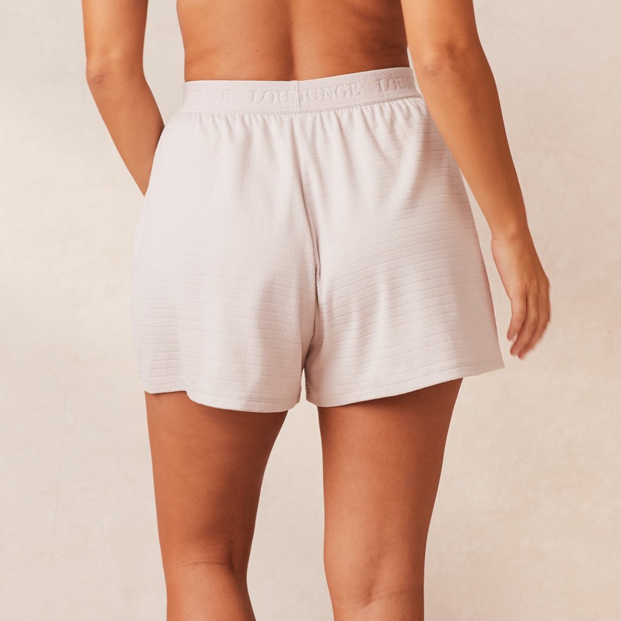 Apparel Lounge Loungewear | Classic Fleece Oversized Pyjama Shorts - Cream