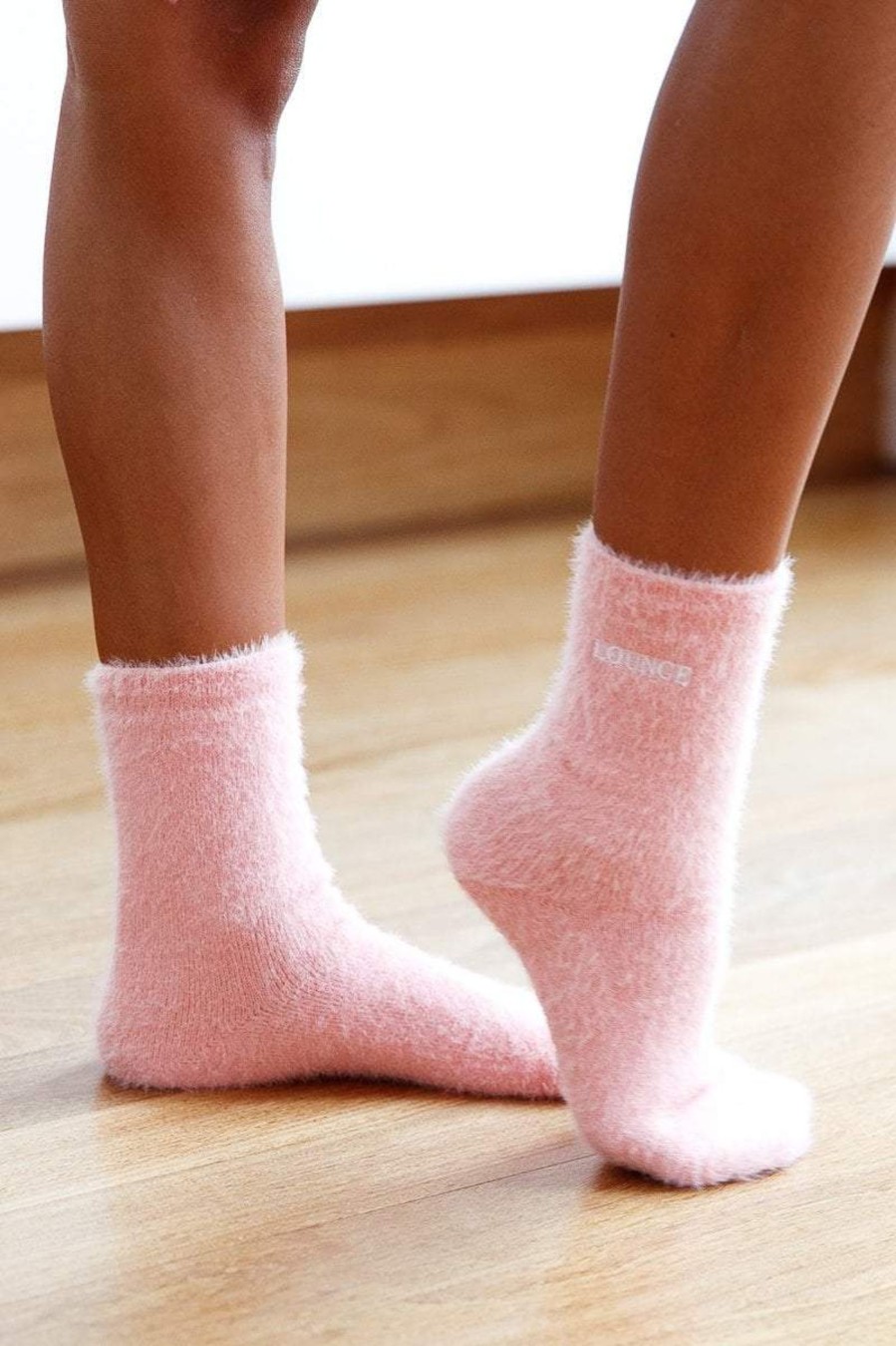 Apparel Lounge Accessories | Embroidered Lounge Toastie Socks - Pink