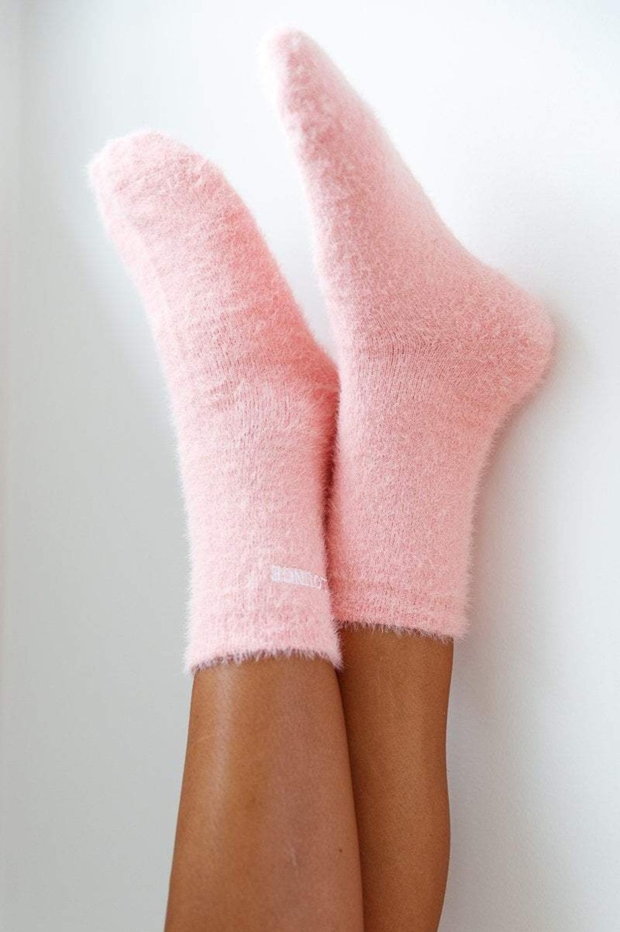 Apparel Lounge Accessories | Embroidered Lounge Toastie Socks - Pink