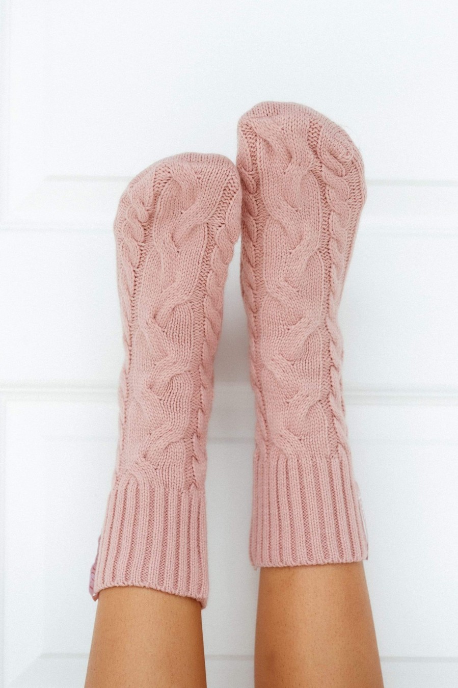 Apparel Lounge Accessories | Cosy Knitted Socks - Pink