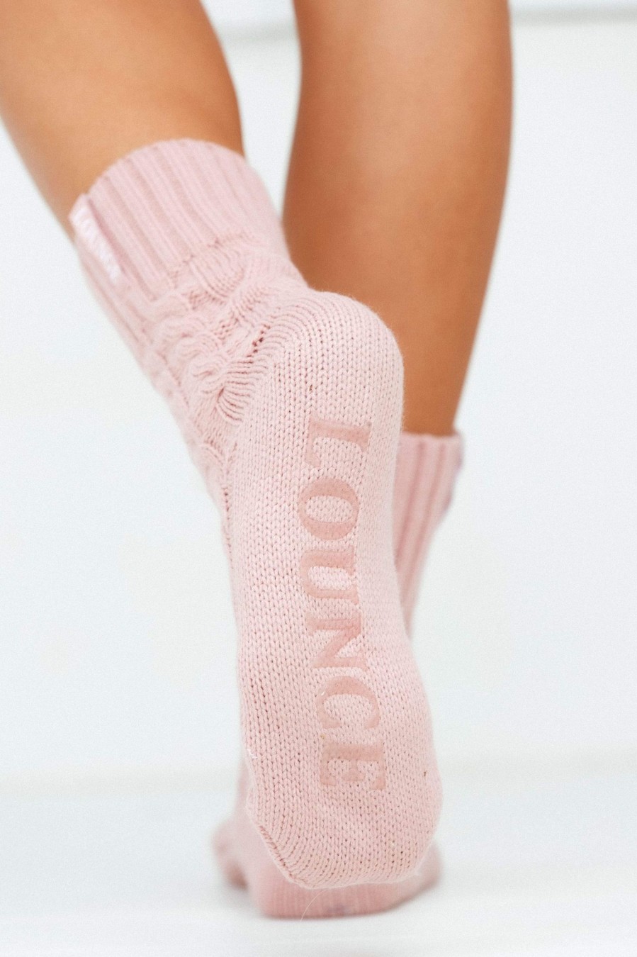 Apparel Lounge Accessories | Cosy Knitted Socks - Pink