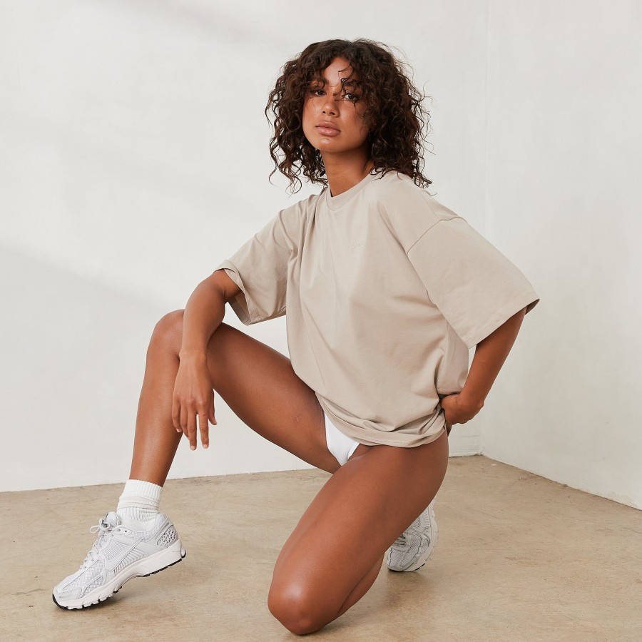 Apparel Lounge T-Shirts & Tops | Essential Oversized T-Shirt - Oat