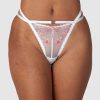 Bras Lounge Mesh | Ditsy Embroidered Briefs - White