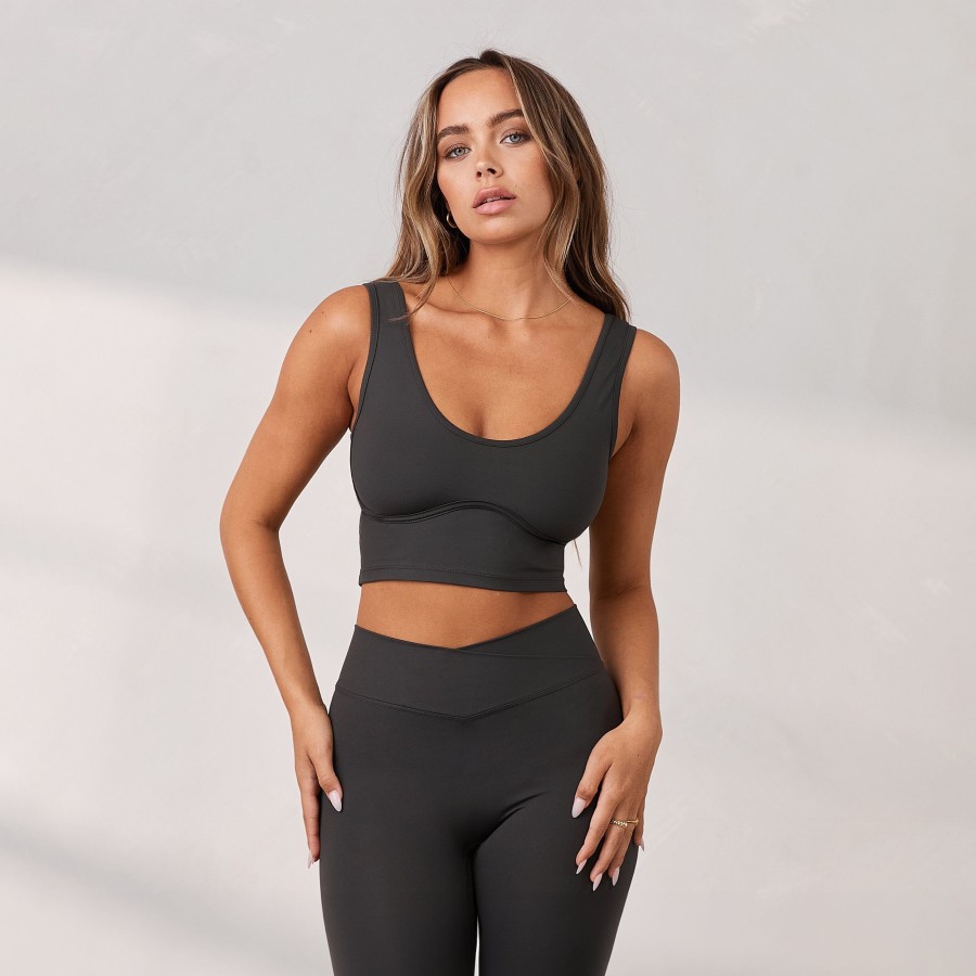 Apparel Lounge T-Shirts & Tops | Silhouette Crop Top - Washed Black