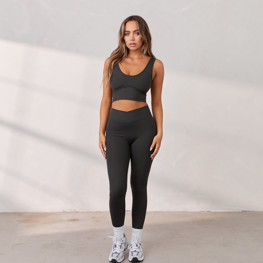 Apparel Lounge T-Shirts & Tops | Silhouette Crop Top - Washed Black