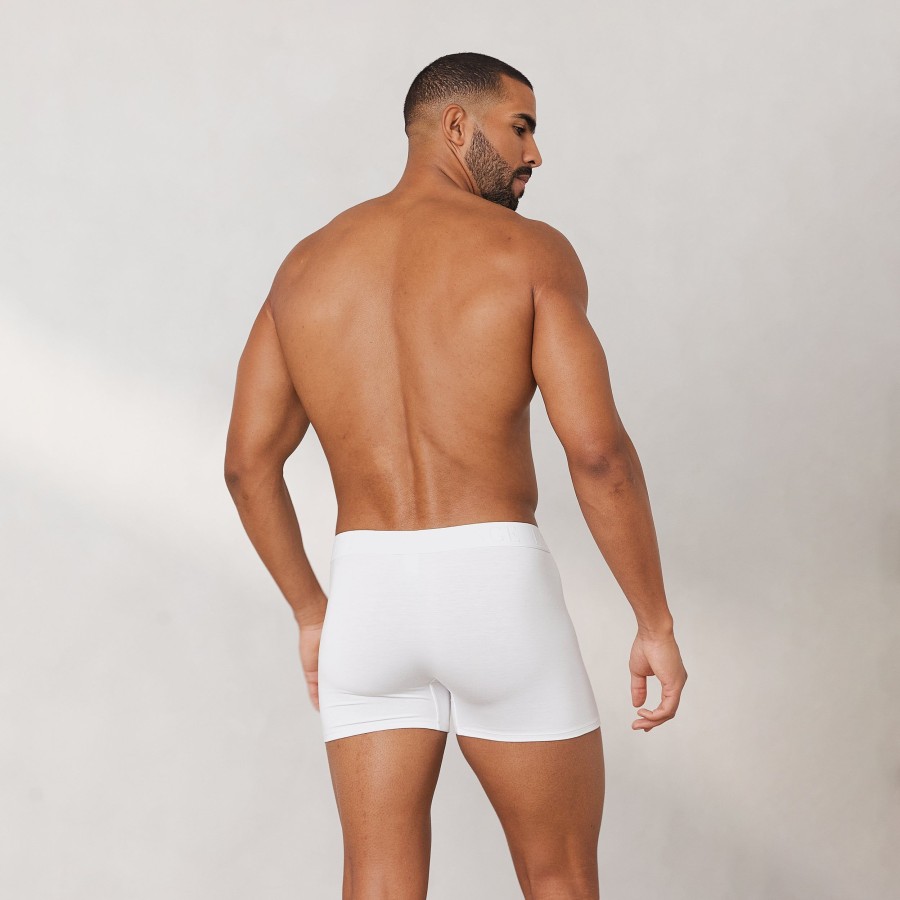 Bottoms Lounge Multipacks | Men'S Luxe Boxers (3 Pack) - White