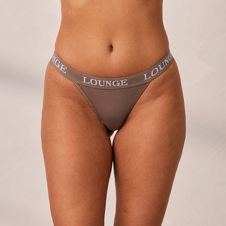 Bras Lounge Maternity & Nursing | Bamboo Triangle Thong - Coffee