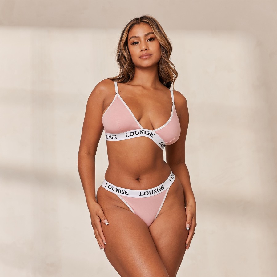 Bras Lounge Maternity & Nursing | Bamboo Triangle Bra - Pink