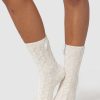 Apparel Lounge Socks | Chenille Knitted Socks - Pearl