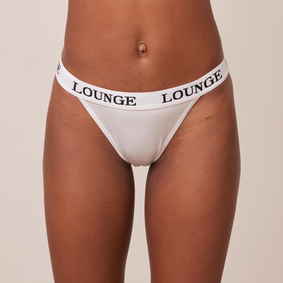 Bottoms Lounge Briefs | Bamboo Triangle Briefs - All White