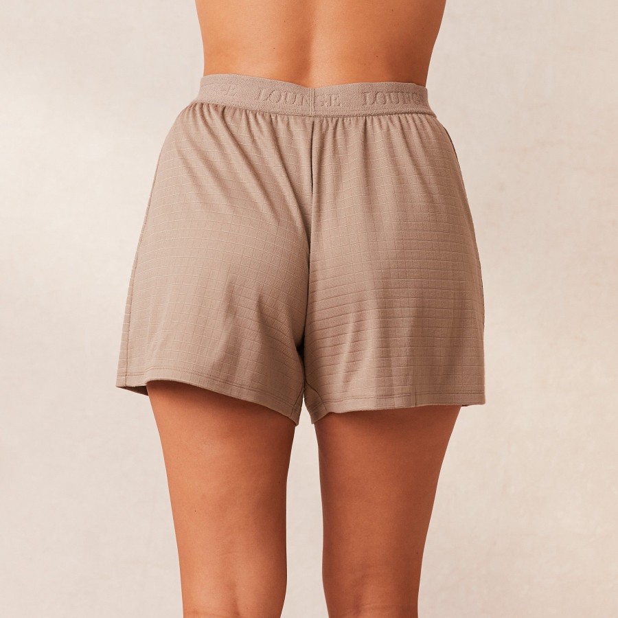 Apparel Lounge Loungewear | Classic Fleece Oversized Pyjama Shorts - Fawn