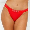 Bottoms Lounge Briefs | Bamboo Minimal Triangle Briefs - Red