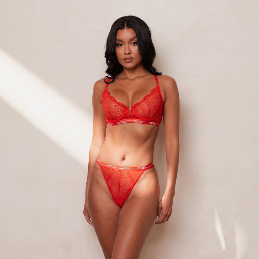 Bras Lounge Non&Padded | Royal Balcony Bra - Red