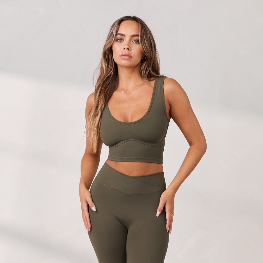 Apparel Lounge T-Shirts & Tops | Silhouette Crop Top - Cedar