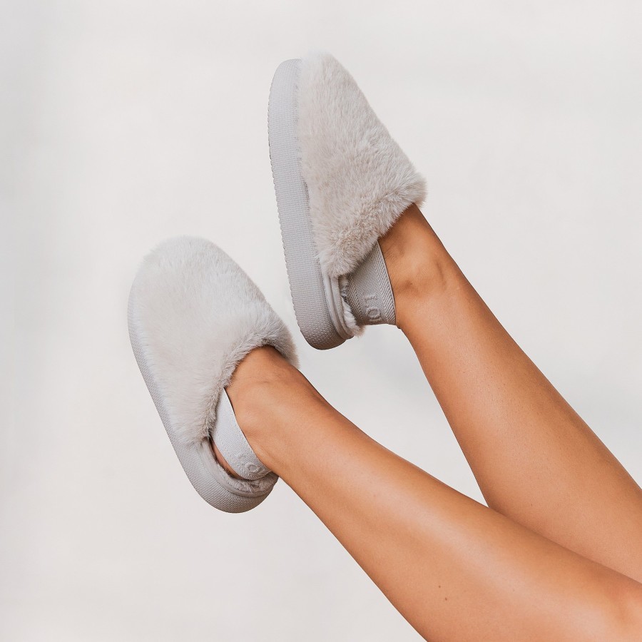 Apparel Lounge Loungewear | Signature Slippers - Pearl