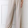 Sleep Lounge Pyjama Bottoms | Soft Waffle Pyjama Trousers - Mink