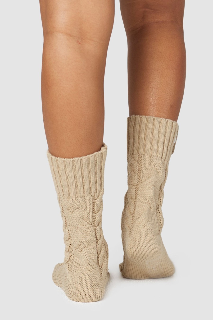 Apparel Lounge Accessories | Cosy Knitted Socks - Mink