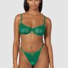 Bras Lounge Lace | Flirt Balcony Bra - Emerald